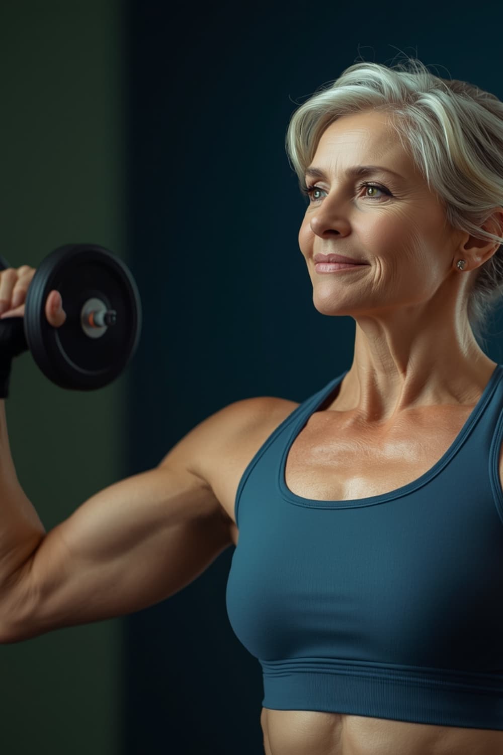 Entrenadora personal trabajando con una mujer en menopausia en el centro Healthy Fitness de Madrid