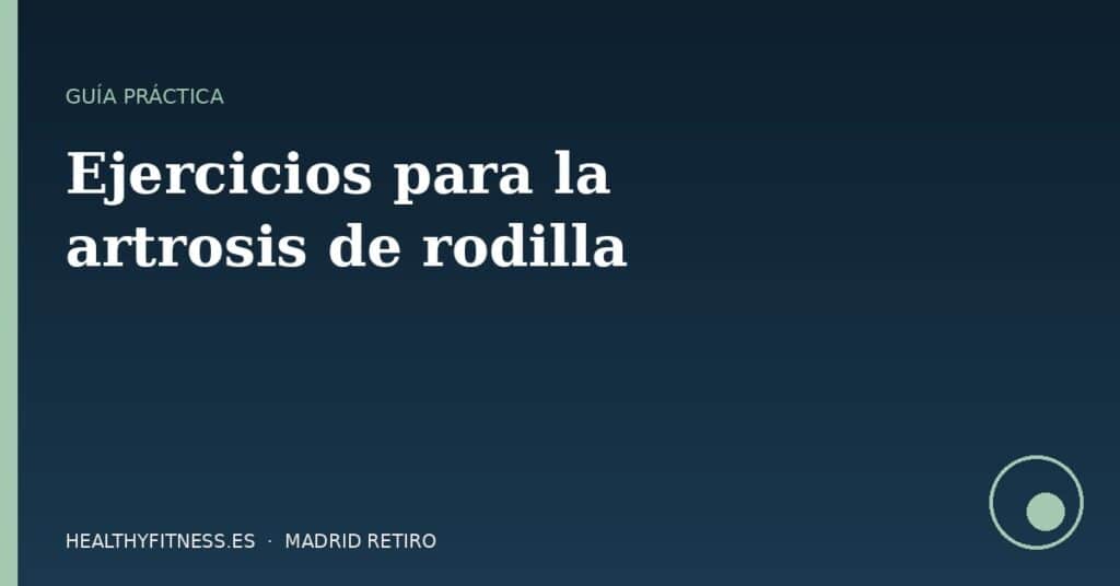 Persona entrenando fuerza controlada para artrosis de rodilla en centro Healthy Fitness Madrid